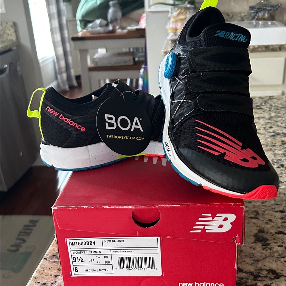 New Balance Black and Pink Running Shoes with BOA System